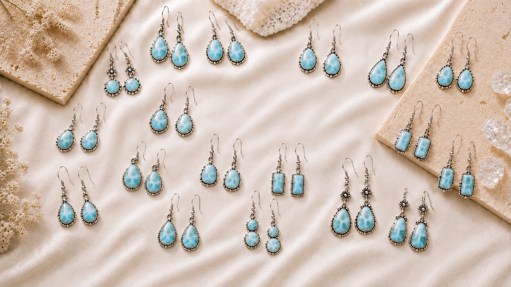 Larimar Earrings