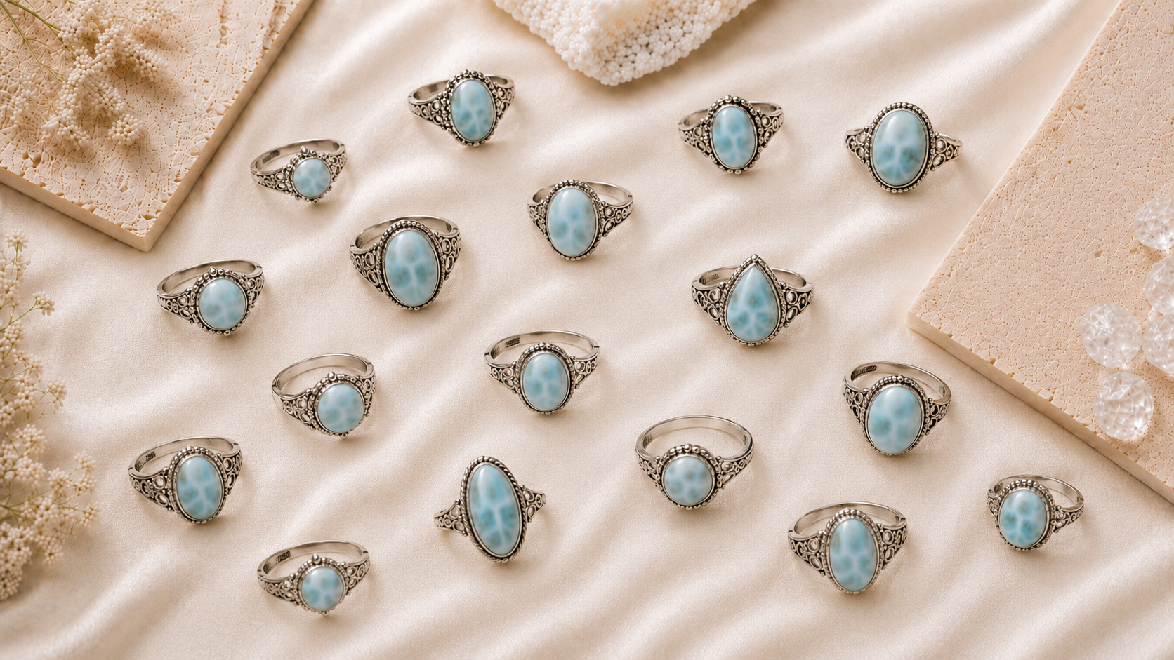 Larimar Rings
