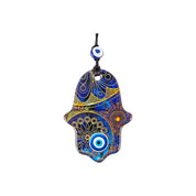 Hamsa, Evil Eye Glass, Wall Hanging Ornament, Elegant Hamsa Decor,  Protective Wall Art