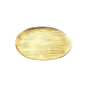 Wadi Textured Gold Round Tray, Home Decor, Kitchen Decor Gift