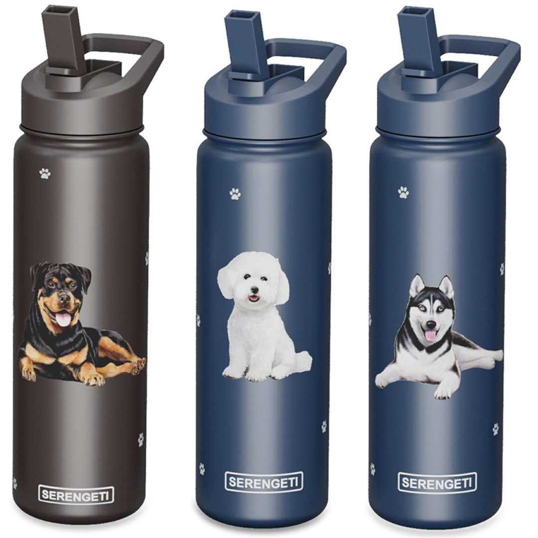 SELECTION OF DOG LOVERS SERENGETI WATER BOTTLES