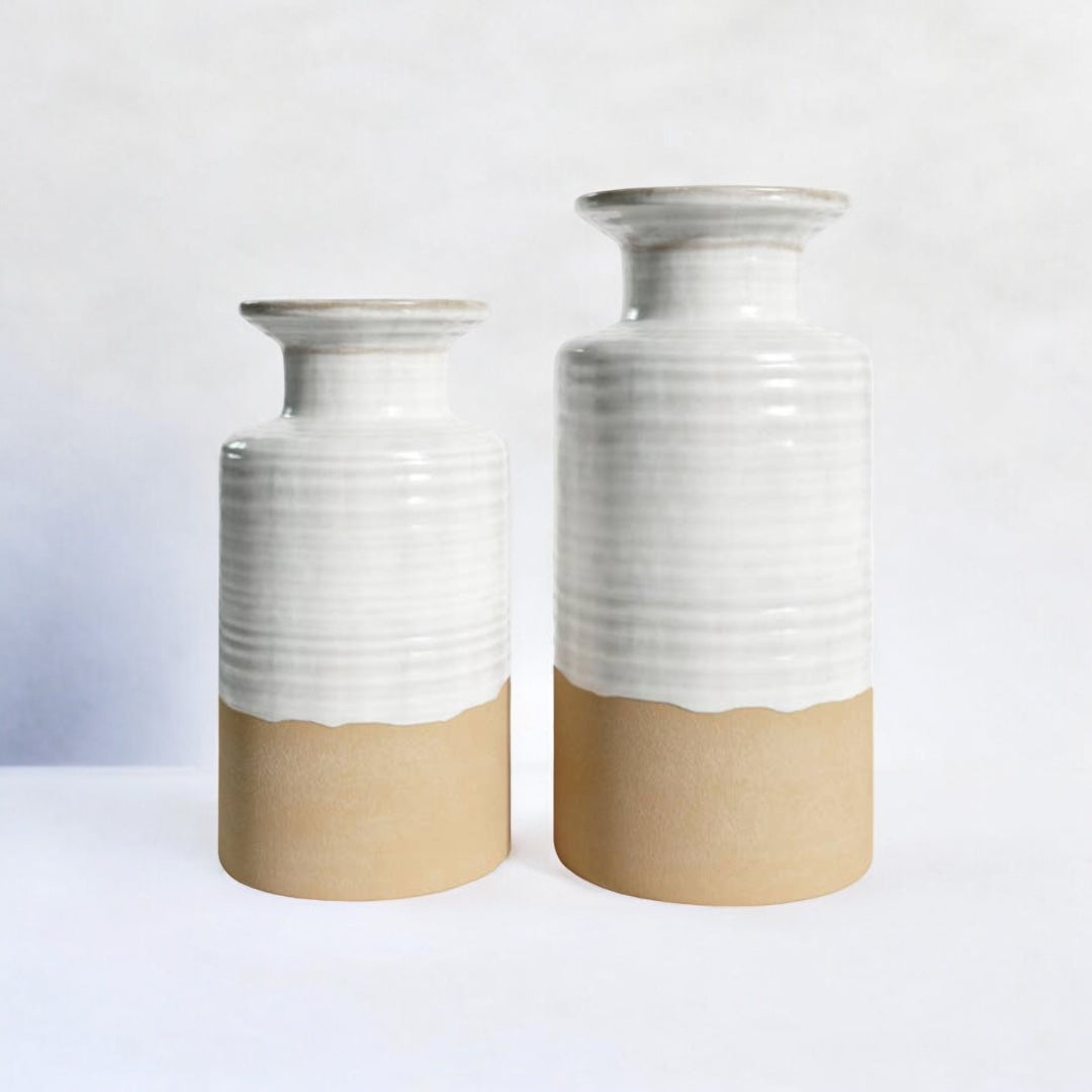 S/2 Maribelle Stoneware Vases