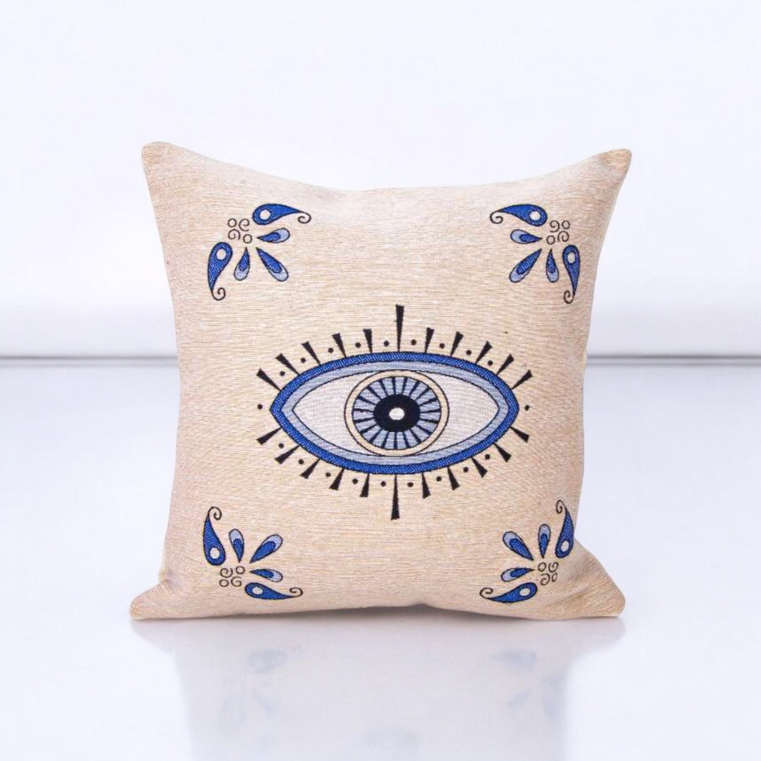 Large Evil Eye Design, Throw Pillow Cover, Home Protection