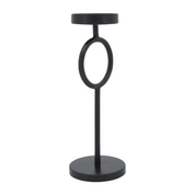 Metal, 13"h Ring Candle Holder, Black