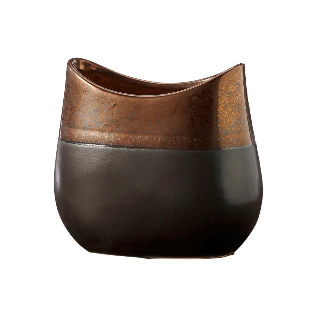 Bronze & Black Vase