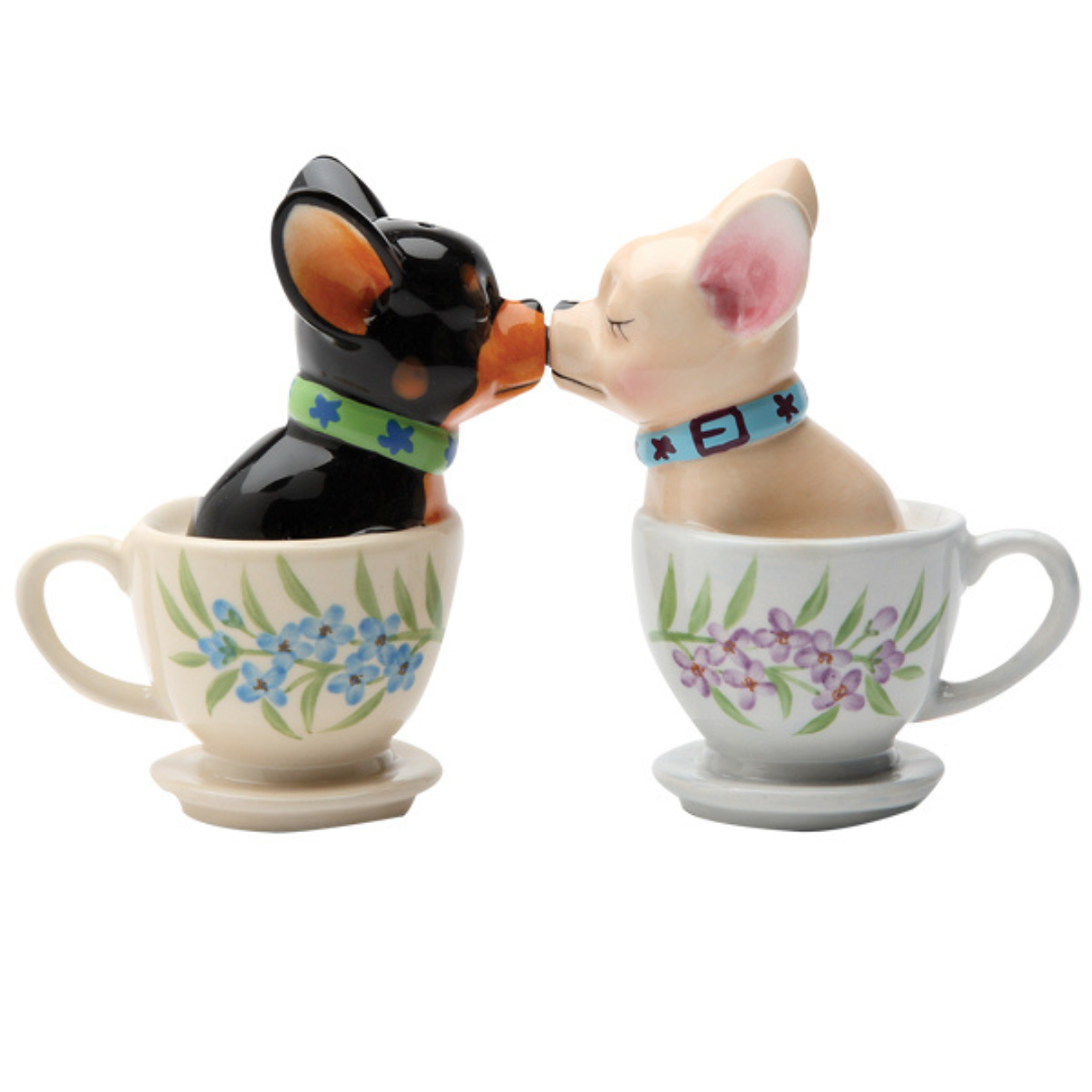 Tea Cup Pups Salt and Pepper Shakers