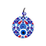 Evil Eye,  Wall Hanging Decor, Tulip Flower Design, Spiritual and Protection Gift