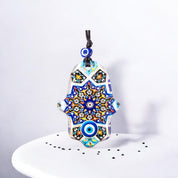 Hamsa Glass Decor, Evil Eye, Hamsa Shape & Design Decor, Home Protection Gift