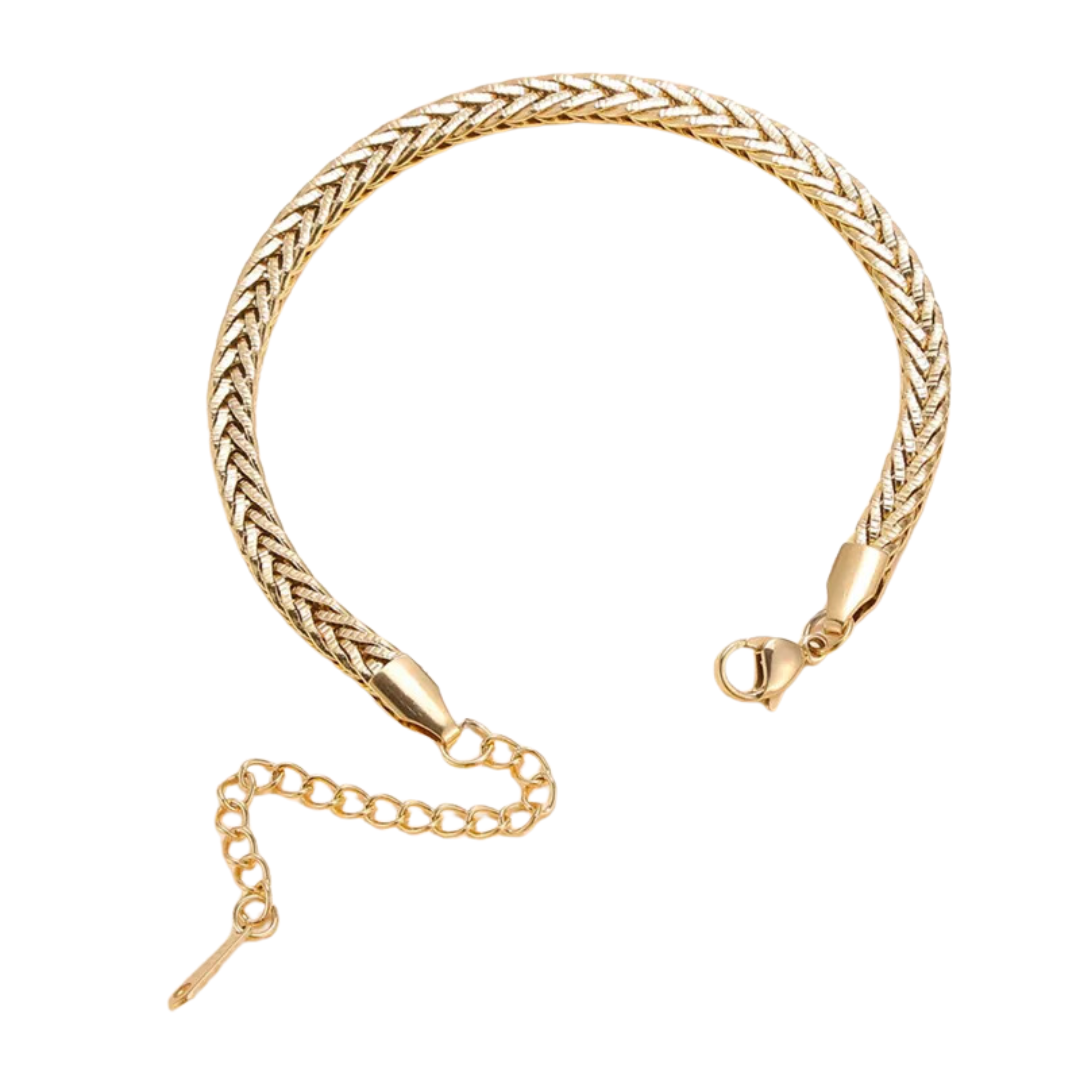 Gold Sleek Stainless Steel Bracelets