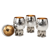 Grape Hammered Shot Glass, Set of 6