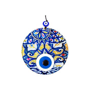 Evil Eye, Moroccan Design, Wall Hanging Glass Decor, Triple Layered Evil Eye, Protection Decor