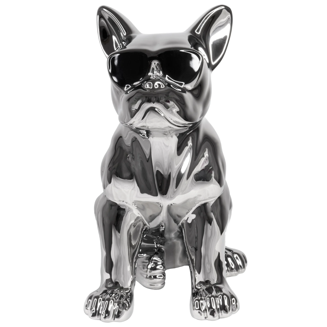 Sitting Bulldog w/ Sunglasses