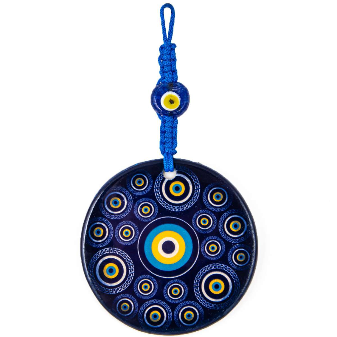 Mystic Captivating Ceramic Evil Eye Wall Hanging Ornament