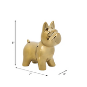 CER, 8" DOG TABLE DECO, GOLD