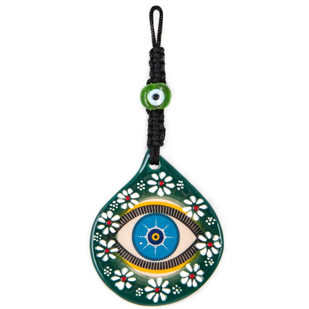 Evil Eye, Wall Hanging Ornament Decor, Green, Blue, Orange, Red Decor