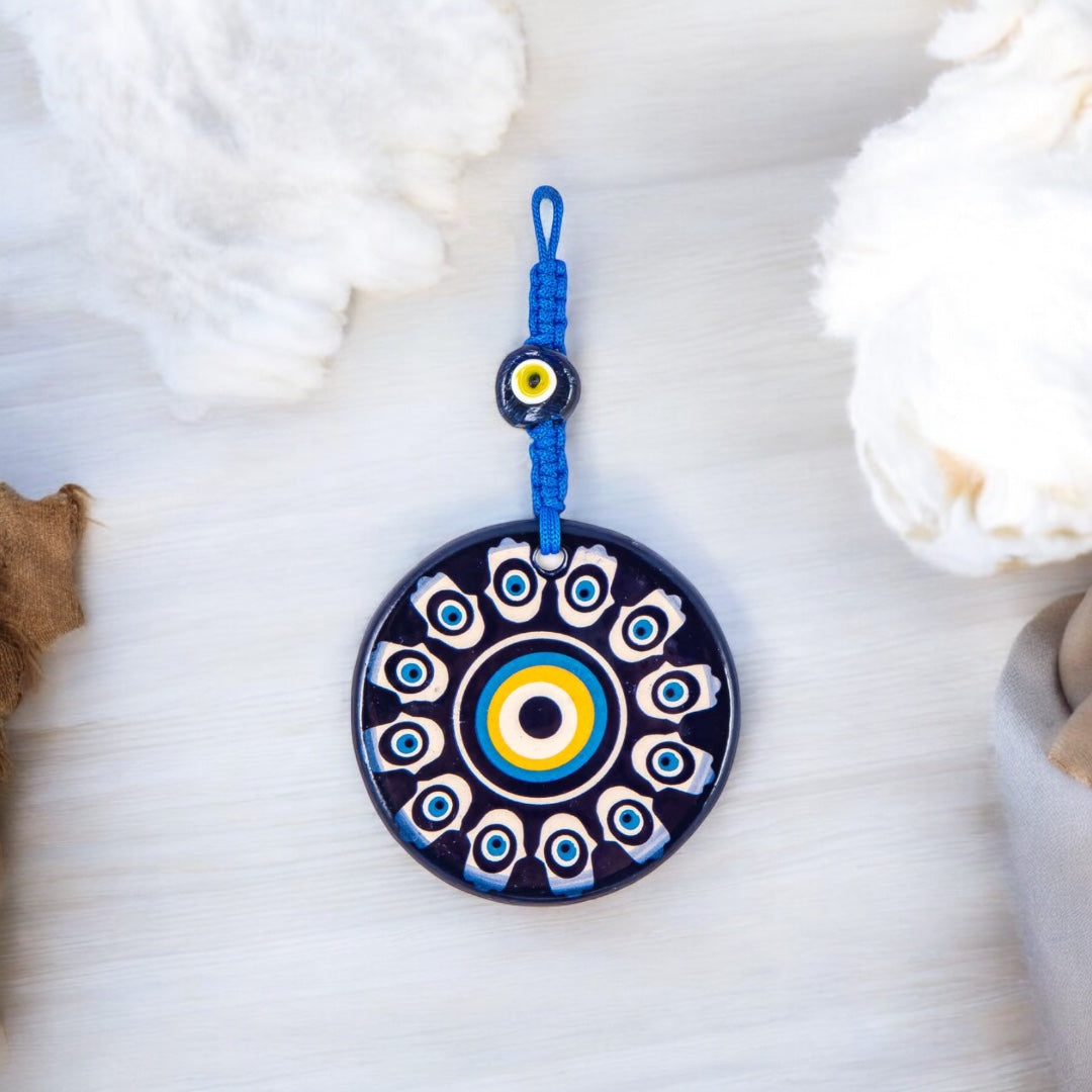 Hamsa, Evil Eye, Ceramic Wall Decor, Protection Gift