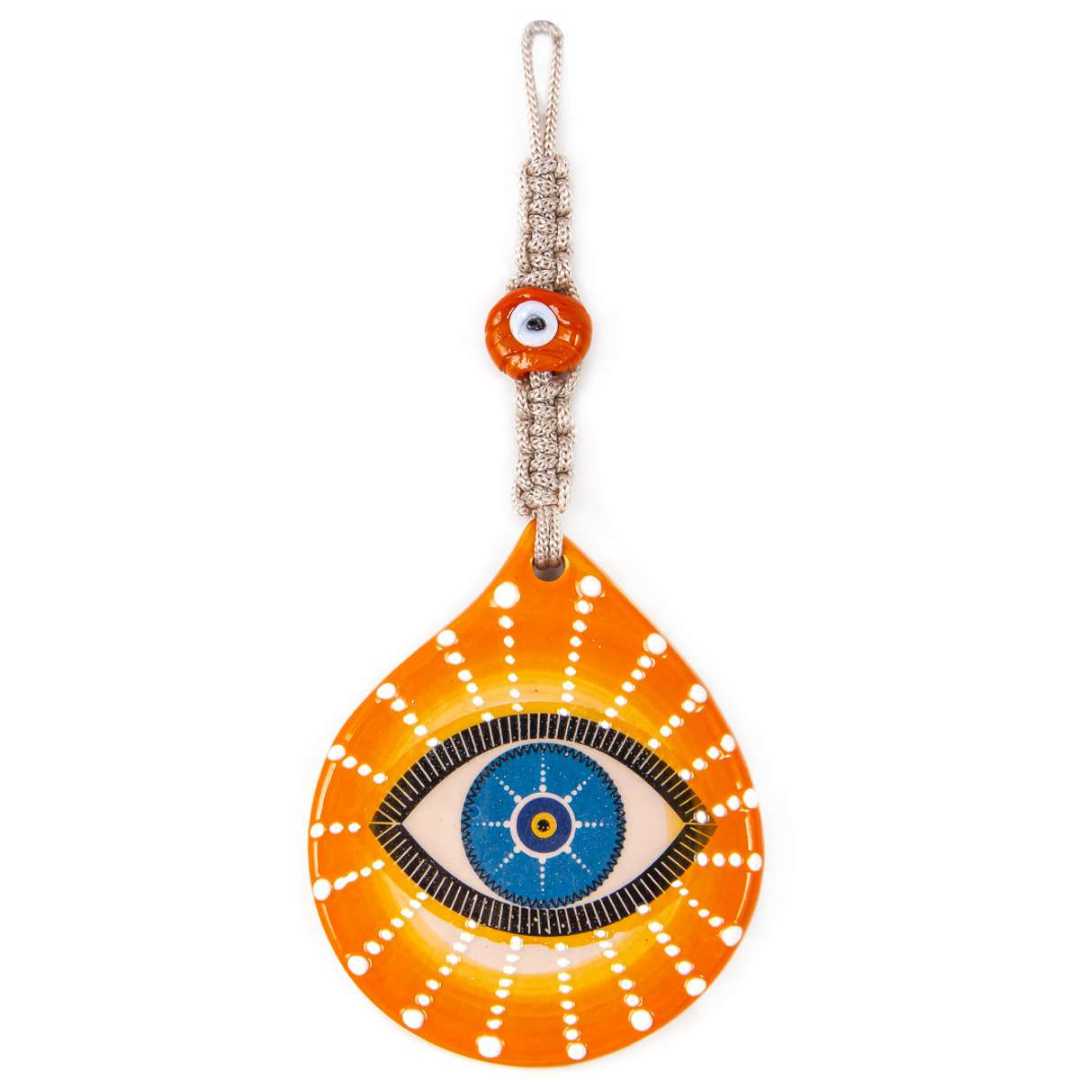 Evil Eye, Wall Hanging Ornament Decor, Green, Blue, Orange, Red Decor