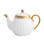 Ceramic Electroplated Gold Afternoon Tea Set