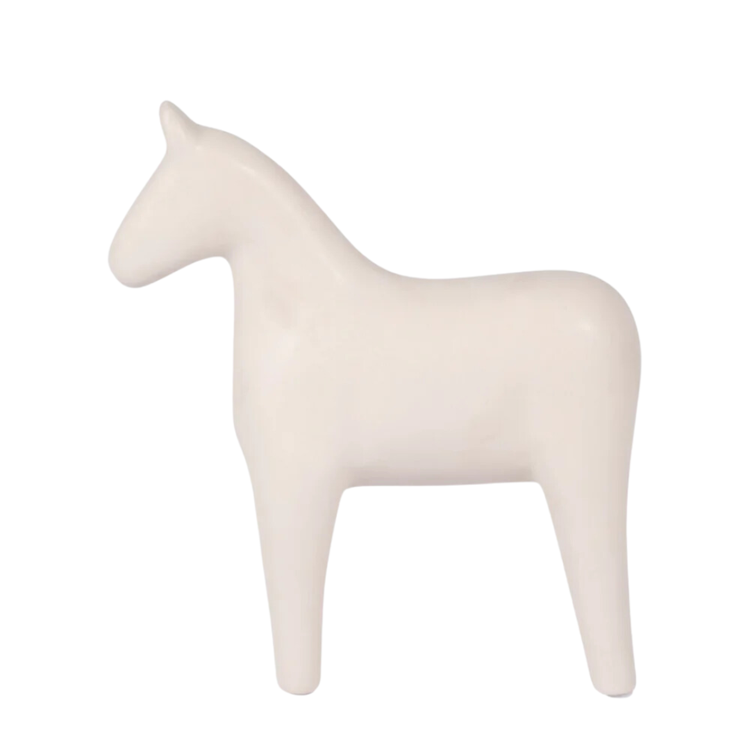 Cer, 7" Standing Horse, Cotton