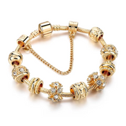 The "GeoGlimmer Gold Bracelet