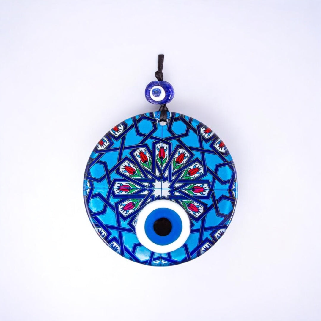 Evil Eye, Fusion Glass,  Evil Eye Hanging Decor, Protection Wall Art Decor