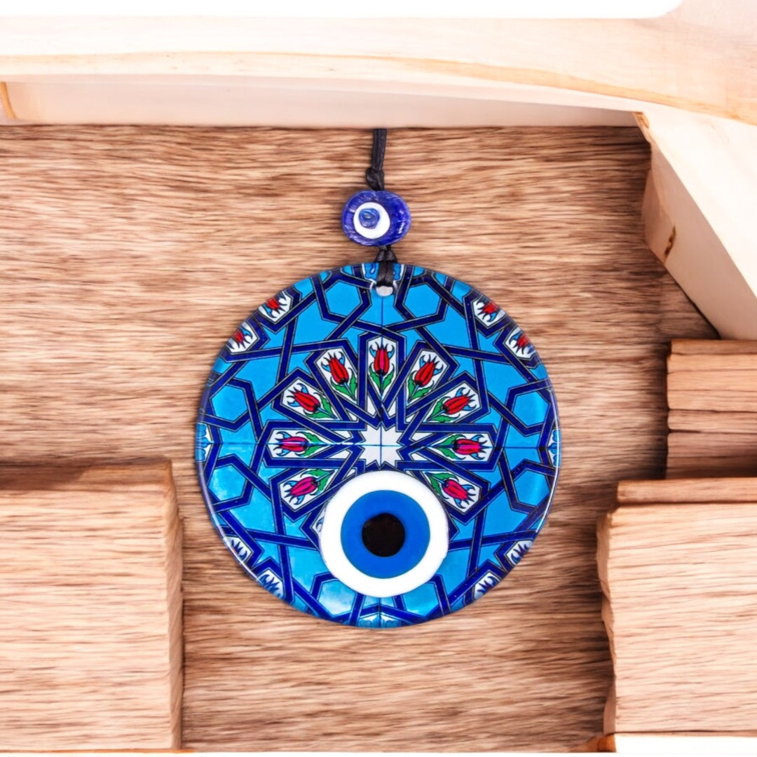 Evil Eye, Fusion Glass,  Evil Eye Hanging Decor, Protection Wall Art Decor