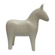 Cer, 9" Standing Horse, Cotton