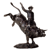 Cowboy on Bull Figurine