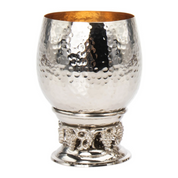 Grape Hammered Kiddush Cup