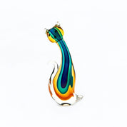 Badash Murano-Style Art Glass Cat Figurine - 11"