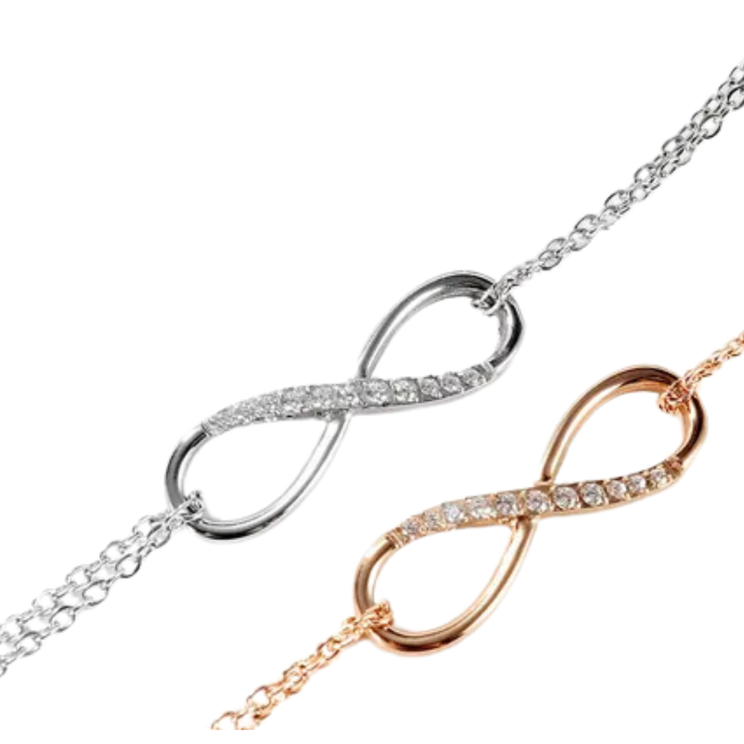 Silver, Rose Gold Geometric Plated Stainless Steel Bracelet