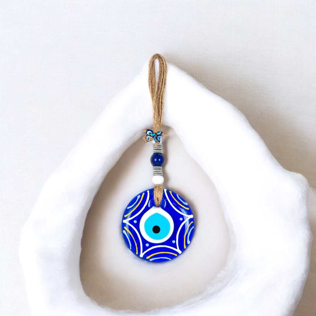 Evil Eye, Blue Glass, Wall Hanging Decor, Spiritual, Protection, Protection for Home