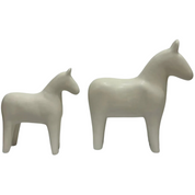 Cer, 7" Standing Horse, Cotton