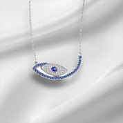 Elegant Evil Eye, Pendant Necklace, Symbolic Jewelry, Statement Piece, Gift for Her Protective Pendant, Spiritual Gift