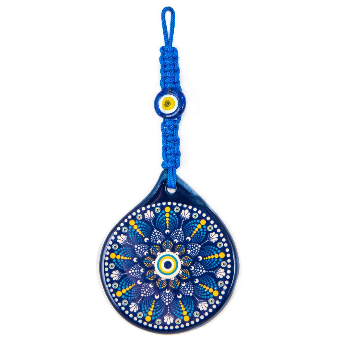 Mystic Captivating Ceramic Evil Eye Wall Hanging Ornament Pattern M