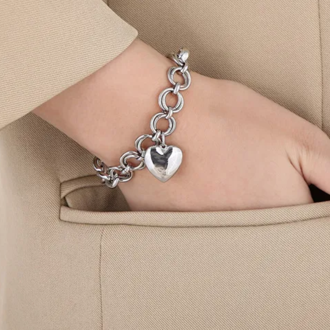 Chic Heartbeat Stainless Steel Bracelet