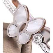 Silver Butterfly Stainless Steel Bangle