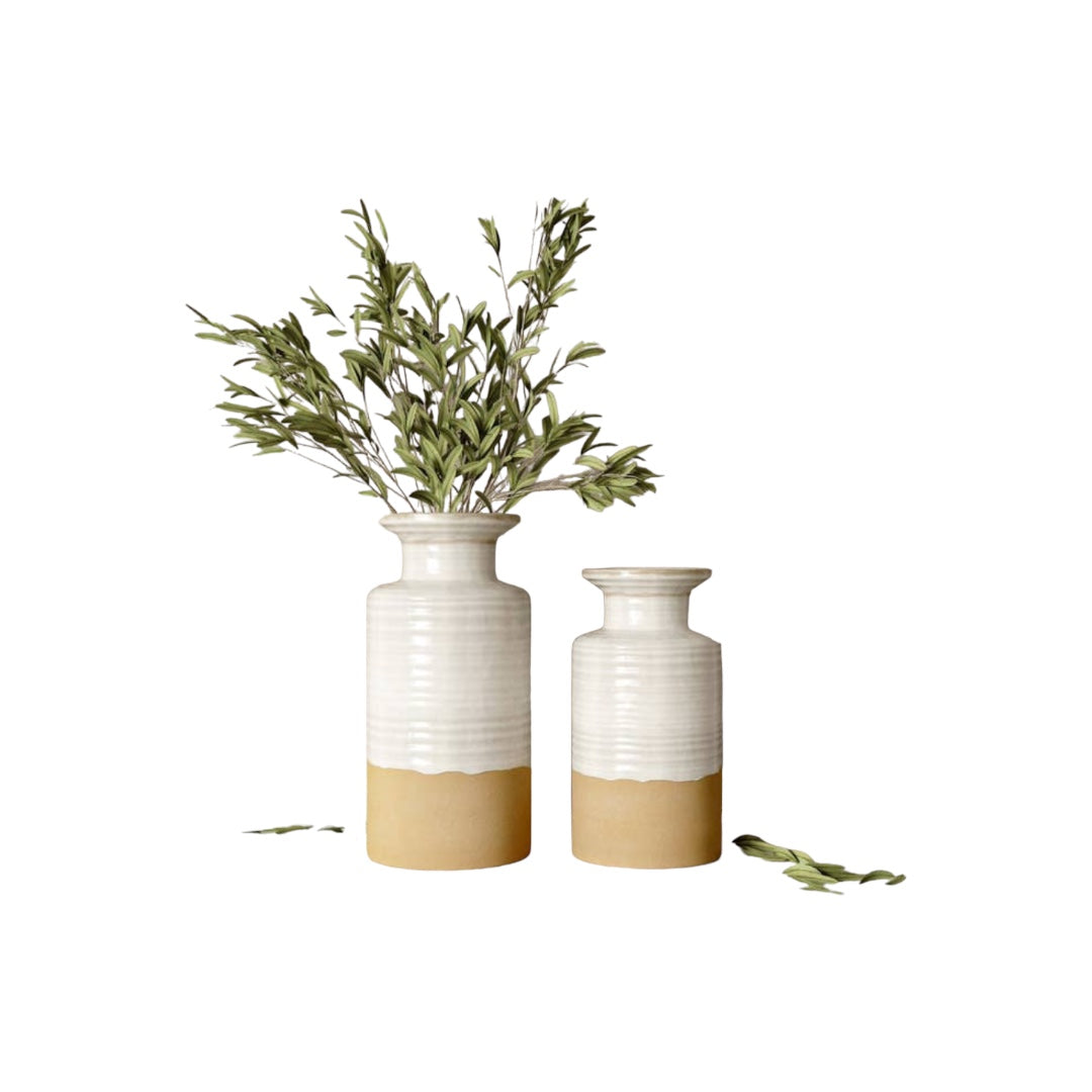 S/2 Maribelle Stoneware Vases