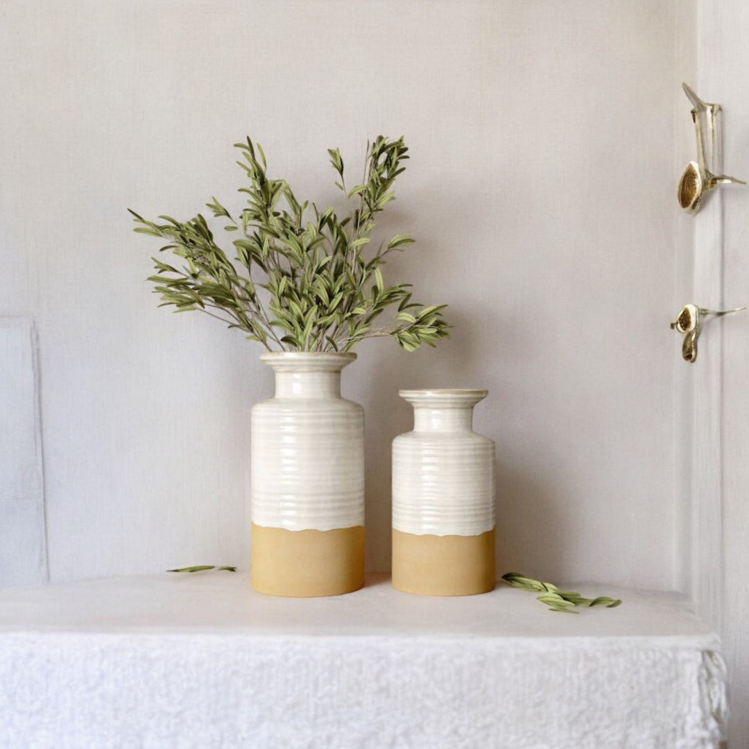 S/2 Maribelle Stoneware Vases