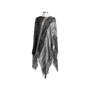 The Textured Poncho - Black Mix: Embrace Confidence, Courage, and Strength with Every Wear