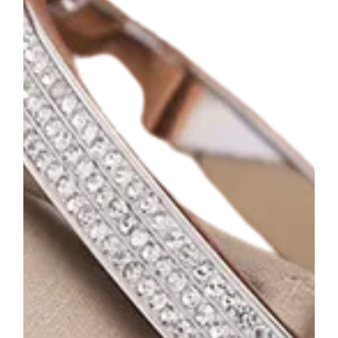 Platinum Triple-Row Diamond Bracelet,