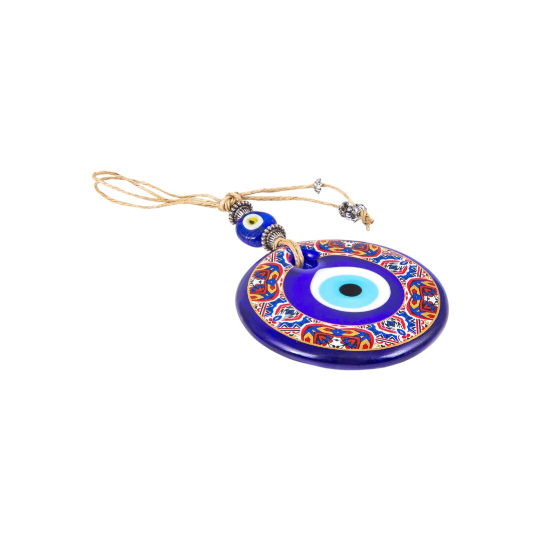 Evil Eye, Mystic Captivating, Golden Aura, Glass Evil Eye Wall Hanging Decor