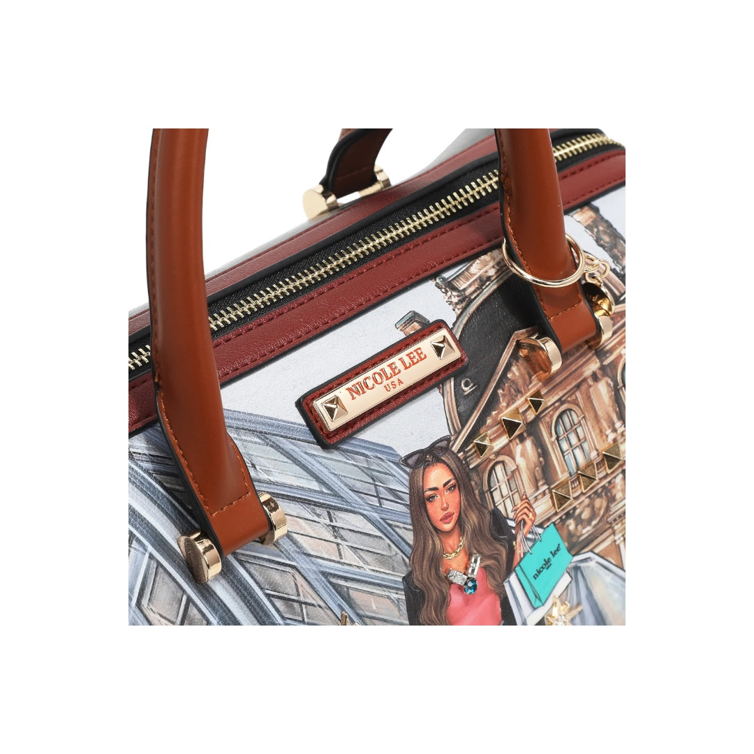 Nicole Lee Tour De Paris Boston Handbag