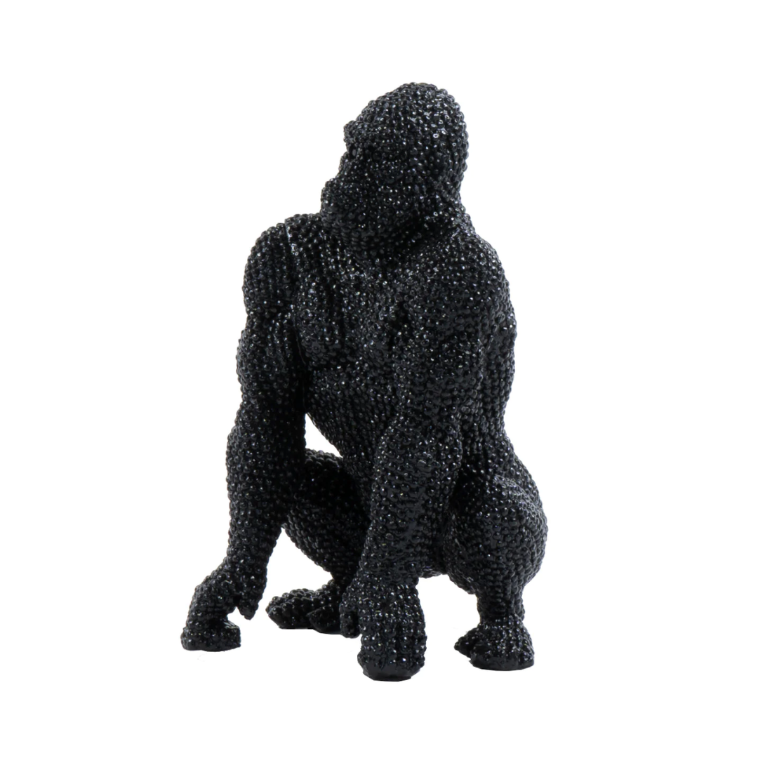 Black Gorilla Sculpture