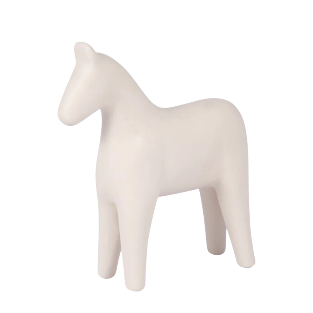 Cer, 7" Standing Horse, Cotton