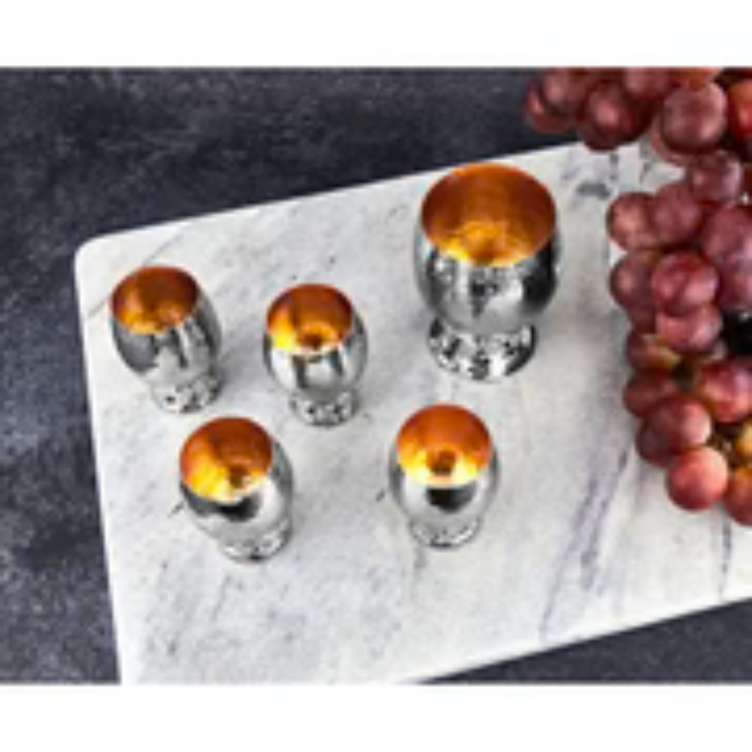 Grape Hammered Kiddush Cup