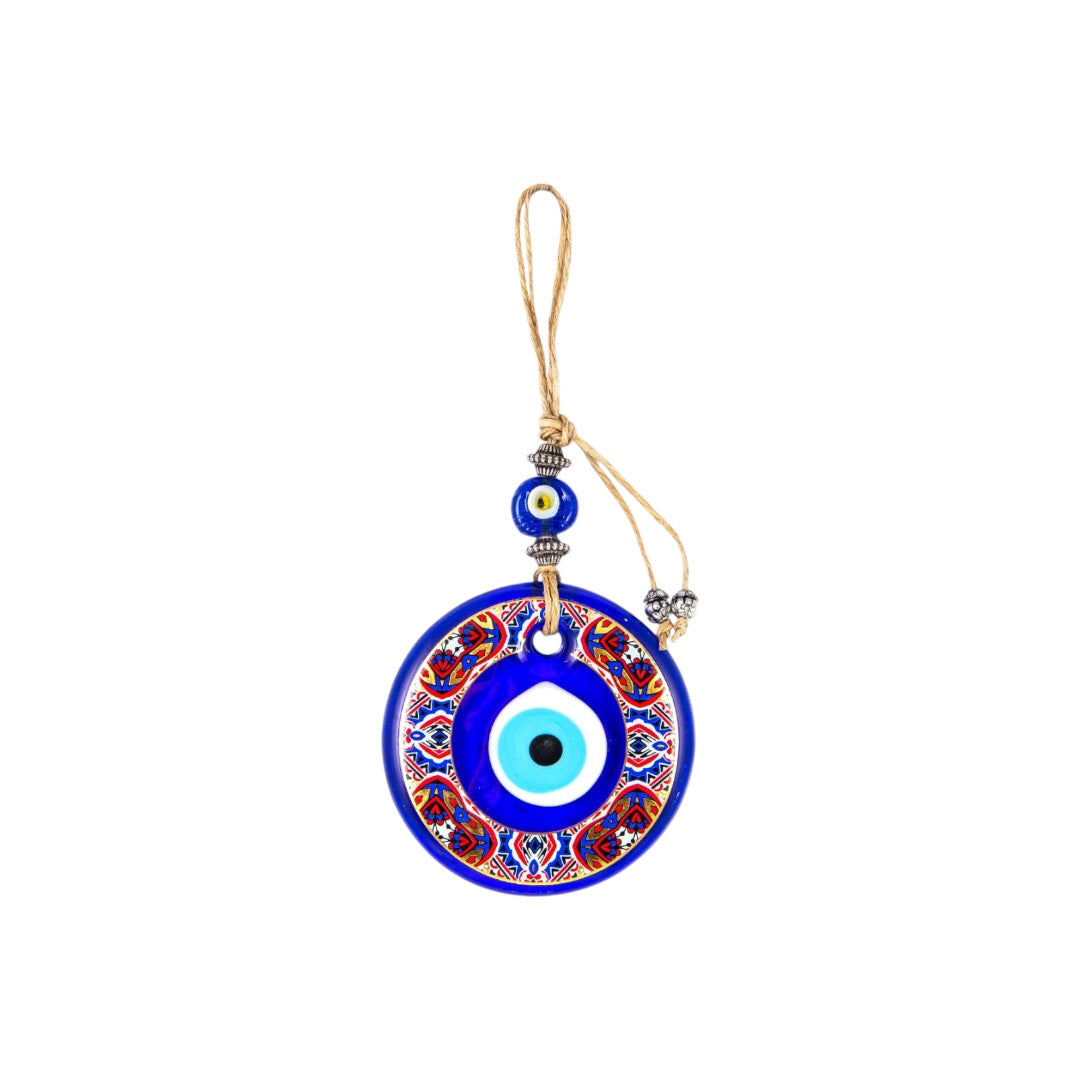 Evil Eye, Mystic Captivating, Golden Aura, Glass Evil Eye Wall Hanging Decor