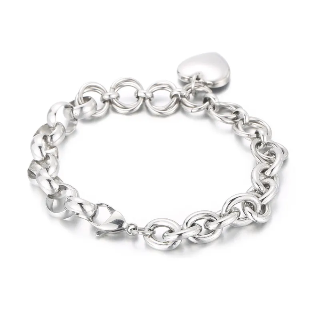 Chic Heartbeat Stainless Steel Bracelet