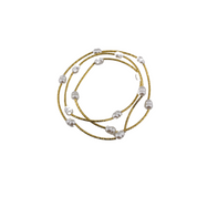 Elegant Golden Beaded Stainless Steel Bracelet with Gold Finish - Delicate Beads - Daily Wear and Gift for Her