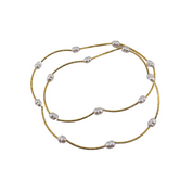 Elegant Golden Beaded Stainless Steel Bracelet with Gold Finish - Delicate Beads - Daily Wear and Gift for Her